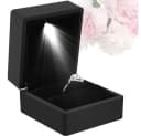 Coonoor Ringschachtel mit LED-Beleuchtung und Samtfutter Schwarz Bild 2