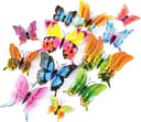 Kaket 3D Schmetterling Wandsticker 12-teilig Bunt PVC Bild 2