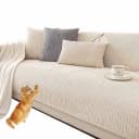 Coonoor Sofaschoner Beige Anti-Rutsch Sofahussen Bild 2