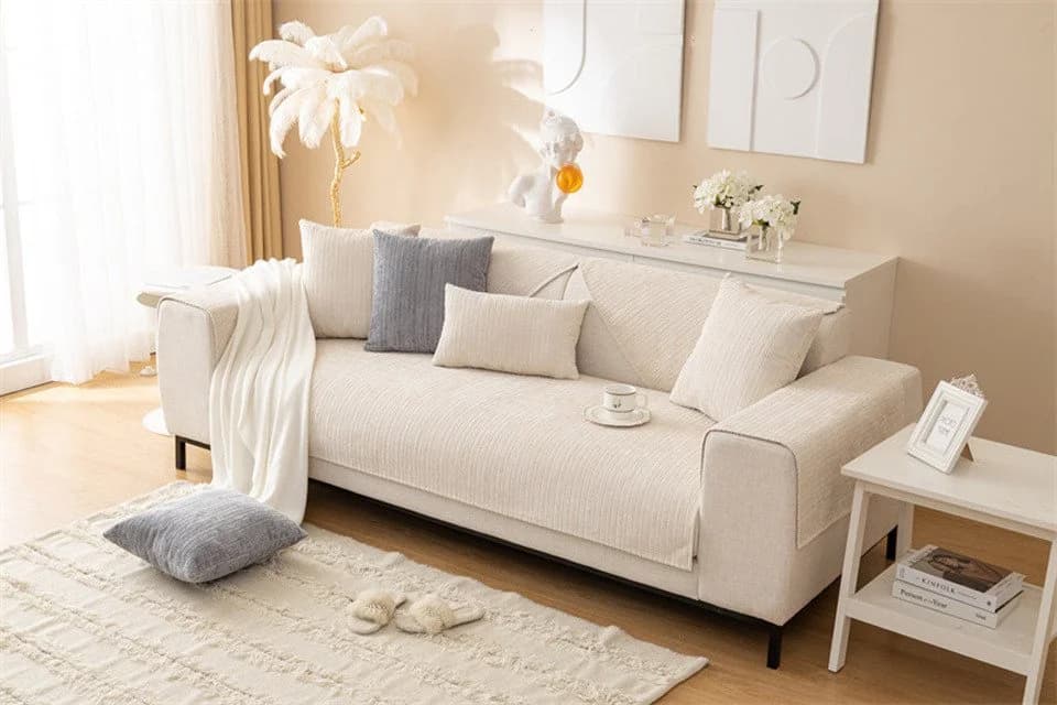 Coonoor Sofaschoner Beige Anti-Rutsch Sofahussen - Bild 4