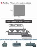 Coonoor Sofaschoner Sofahussen Anti-Rutsch Grau Chenille Bild 1