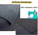 Coonoor Sofaschoner Chenille Retro Blau/Grau Rutschfest Bild 5