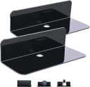 Coonoor Wandregal 2er Set Schwarz Selbstklebend Acryl Bild 2
