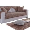 Coonoor Sofaschoner Braun Kristallsamt Anti-Rutsch Bild 2