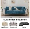 Coonoor Sofahusse Chenille Sofaüberwurf rutschfest grau Bild 5