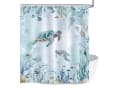 Coonoor Duschvorhang Meeresschildkröte Wasserdicht Polyester 180x180 cm Bild 2