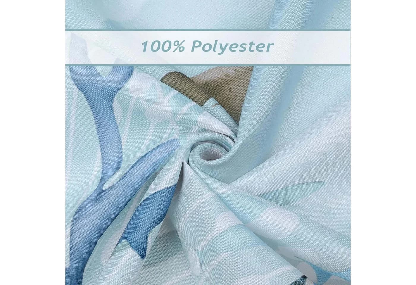 Coonoor Duschvorhang Meeresschildkröte Wasserdicht Polyester 180x180 cm - Bild 4