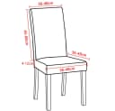 Coonoor Elastische Stuhlhusse Stretch Abnehmbar Modern Bild 3