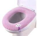 Coonoor Dusch-WC-Sitz 2 Stück Waschbar mit Griff Rosa Bild 2
