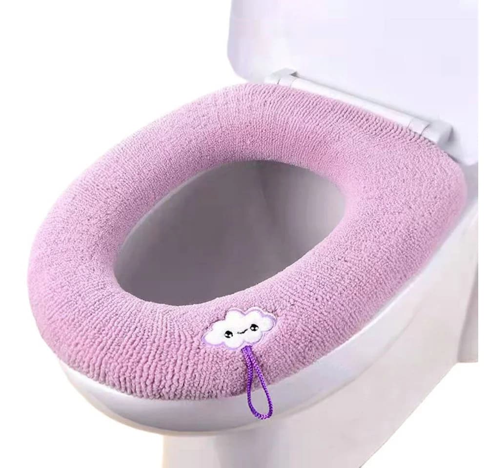 Coonoor Dusch-WC-Sitz 2 Stück Waschbar mit Griff Rosa - Bild 2
