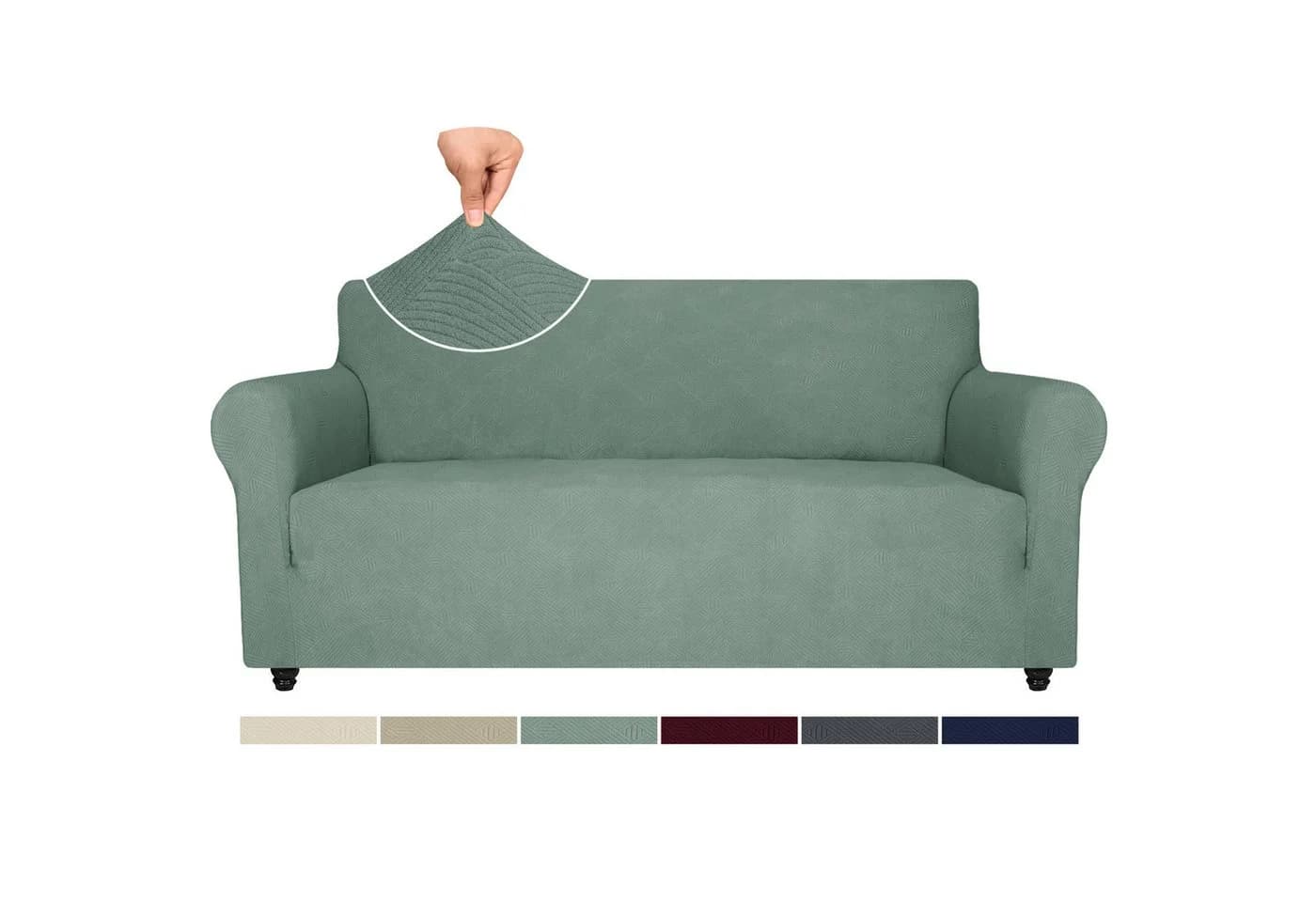 Coonoor Sofahusse Stretch Sofabezug Grün Rutschfest - Bild 2