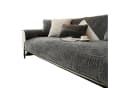 Coonoor Sofaschoner Milchsamt Grau Rutschfest Bild 2