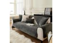 Coonoor Sofaschoner Milchsamt Grau Rutschfest Bild 3