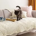 Coonoor Sofaschoner Beige Anti-Rutsch Kurzplush Bild 4