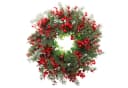 Coonoor Weihnachtskranz mit roten Beeren und grünen Blättern Bild 2