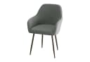 Coonoor Stuhlhusse Stretch Grau Mit Armlehne Bild 2