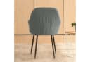 Coonoor Stuhlhusse Stretch Grau Mit Armlehne Bild 5