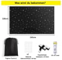 Coonoor Verdunklungsrollo Schwarz Ohne Bohren Bild 1