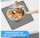 Coonoor Silikon Abtropfmatte Grau Rutschfest & Hitzebeständig Bild 4
