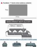Coonoor Sofaschoner Weiche Flanell Sofa überzug Grau Bild 1