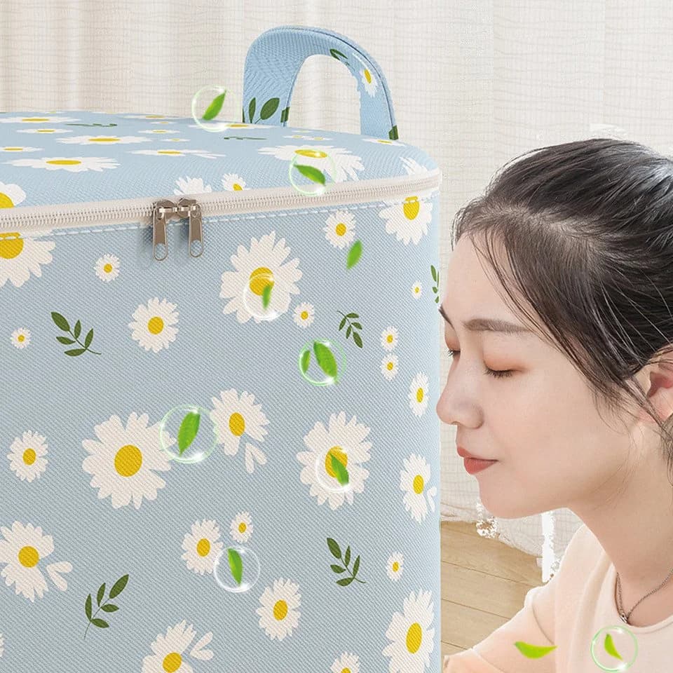 Coonoor Aufbewahrungsbox 220L Beige mit Reißverschluss faltbar - Bild 3