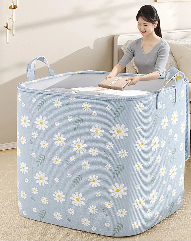 Coonoor Aufbewahrungsbox 220L Beige mit Reißverschluss faltbar - Bild 5