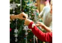Coonoor 18-tlg. Christbaumschmuck Acryl Schneeflocken & Eiszapfen Transparent Bild 1