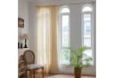 Kaket Gardine Boho Leinen-Baumwolle Beige Stangentasche Bild 1