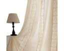 Kaket Gardine Boho Leinen-Baumwolle Beige Stangentasche Bild 2