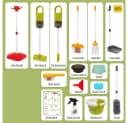 CLTYQ Kinder-Haushaltsset 14-tlg. mit funktionierendem Staubsauger Bild 1