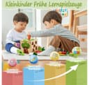 CLTYQ Motorikwürfel 5 in 1 Aktivitätswürfel Spielzeug Bunt Holz Bild 3