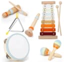 CLTYQ Montessori-Musikinstrumente 6-tlg. Holz Percussion-Set für Kinder Bild 2