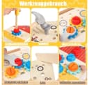 CLTYQ Spielwerkzeugkoffer Montessori 32-tlg. Bunt Bild 3