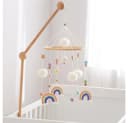 CLTYQ Mobile Regenbogen Babybett Hölz Windspiele mit Bäll Bild 1