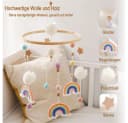 CLTYQ Mobile Regenbogen Babybett Hölz Windspiele mit Bäll Bild 5