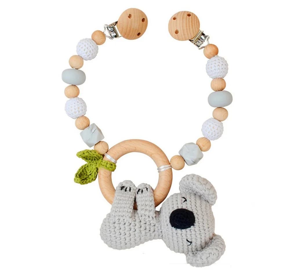 CLTYQ Kinderwagenkette Baby Mobile Bunt Holz Silikon - Bild 2