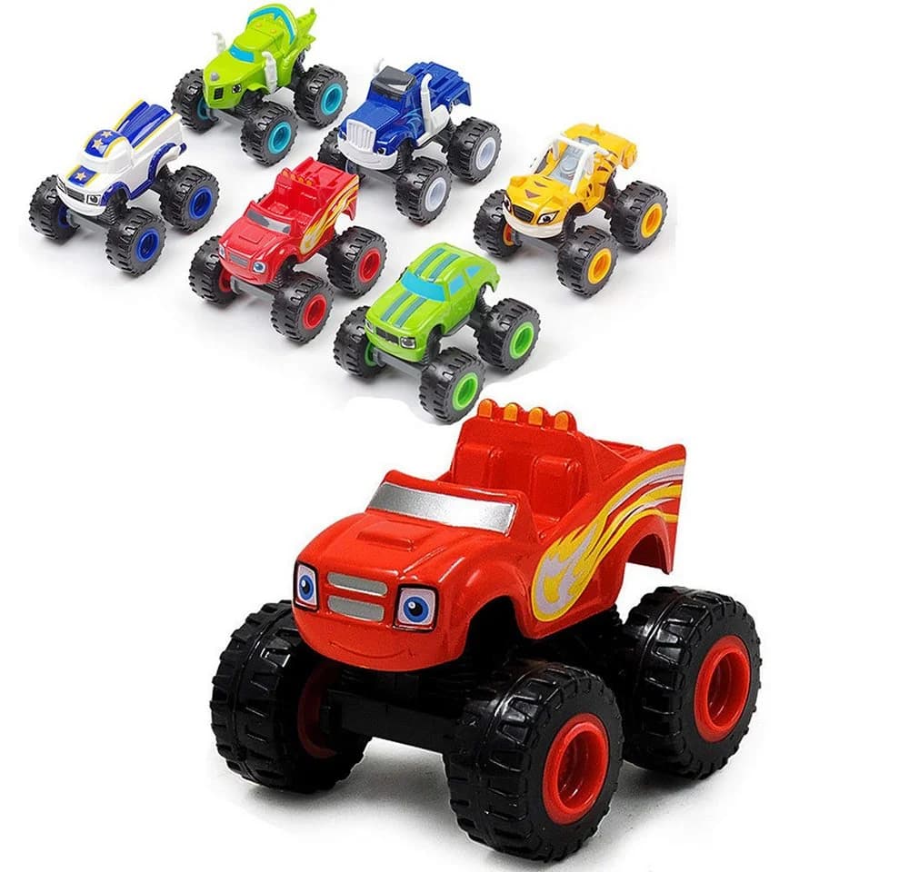 CLTYQ Spielzeug-Monstertruck Crusher Truck Fahrzeuge Set 6-tlg Bunt - Bild 2