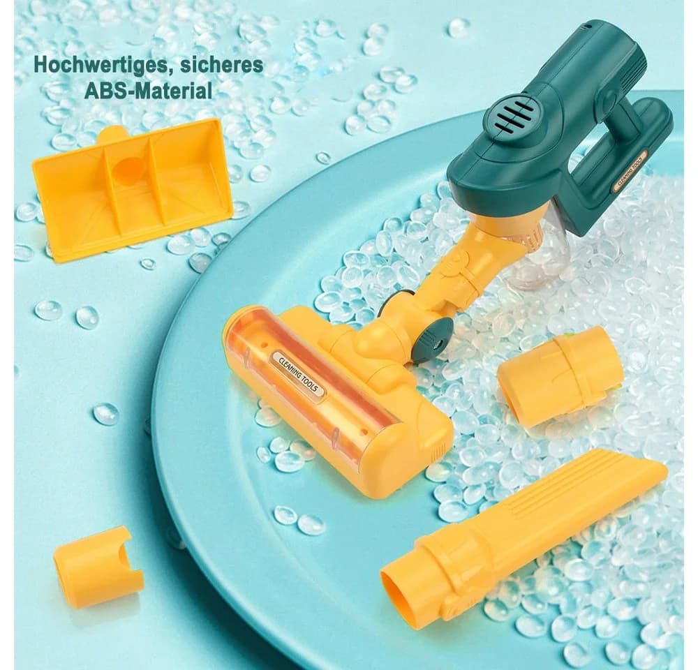 Minicloss Kinder-Staubsauger Spielzeug mit Licht, Sound & Saugfunktion Grün - Bild 3