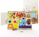 CLTYQ Motorikbrett Busy Board 11 in 1 Montessori Spielzeug Bunt Bild 1