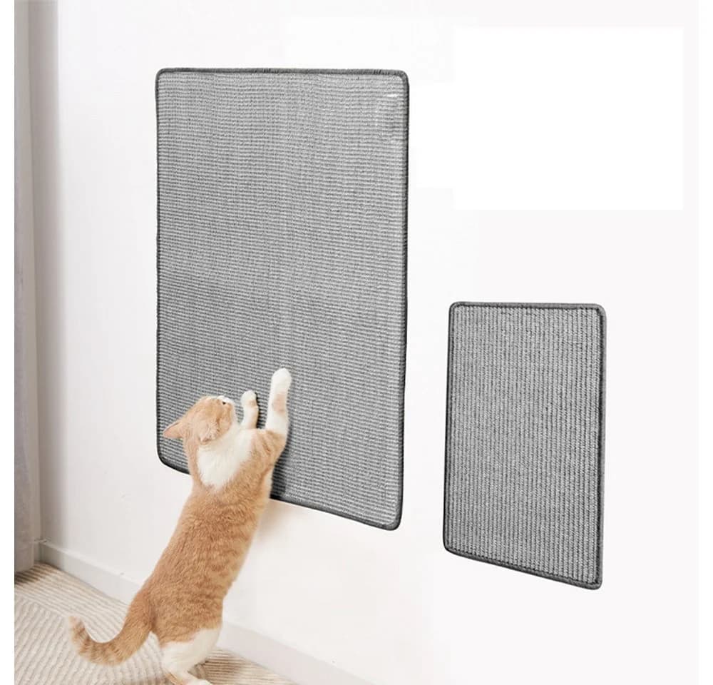 Ledander Kratzmatte Grau Sisal Kratzschutz für Katzen