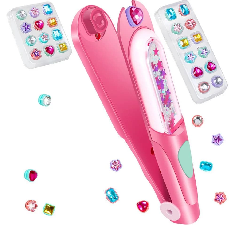 CLTYQ Kreativset Gems Siegel Kit für Haare - Wiederverwendbarer Haarschmuck Rosa - Bild 4