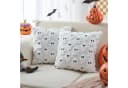 CLTYQ Kissenbezug Halloween 45x45 cm Geister Design 2 Stück Kunstfell Bild 5