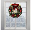 CLTYQ Weihnachtskranz 30 cm Gold & Rot Dekokranz Bild 5