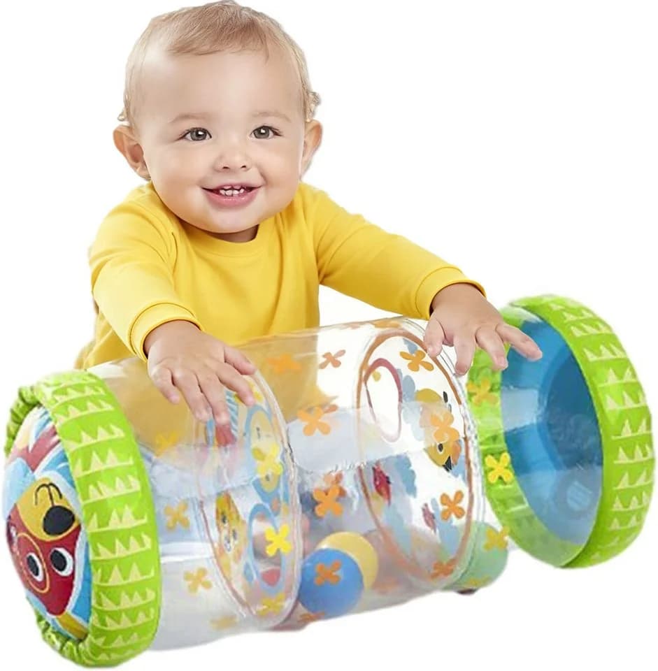 CLTYQ Krabbelrolle Rollende Trommel Bildungsspielzeug für Babys - Bild 2