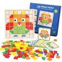 CLTYQ 3D-Puzzle 120pcs Holz Bausteine Bunt Montessori Spielzeug Bild 2