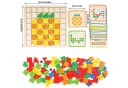CLTYQ 3D-Puzzle 120pcs Holz Bausteine Bunt Montessori Spielzeug Bild 4