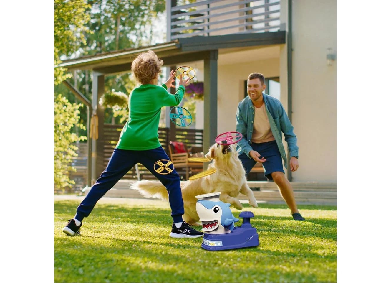 CLTYQ Fliegende Untertasse Launcher Spielzeug Outdoor Kinder