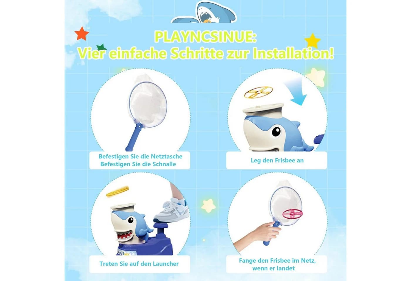 CLTYQ Fliegende Untertasse Launcher Spielzeug Outdoor Kinder - Bild 5