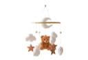 CLTYQ Mobile Windspiele Waldtiere Bettglocke aus Filz Babyzimmer Deko Bild 1