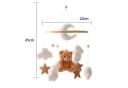 CLTYQ Mobile Windspiele Waldtiere Bettglocke aus Filz Babyzimmer Deko Bild 5